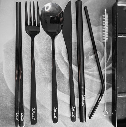 JaMone.C End Plastic Portable Cutlery Set